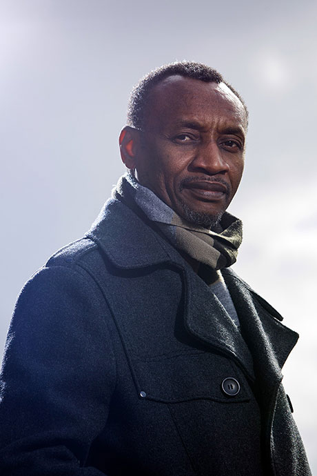 Portrait of Dani Kouyaté by James Holm, Uppsala 2010